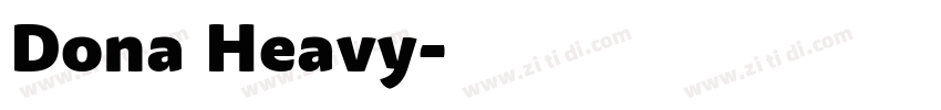 Dona Heavy字体转换